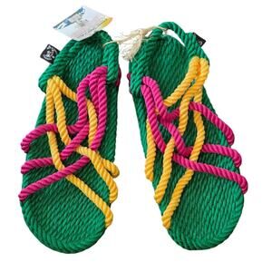 Nomadic State of‎ Mind Rope Sandals Multicolor Unisex Size 37 Washable Boho